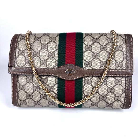 Gucci Ophidia Supreme GG Monogram Supreme Clutch/ Crossbody bag - Picture 14 of 14